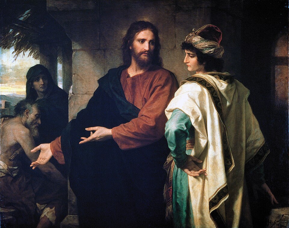 Christ and the Rich Young Ruler by Heinrich Hofmann (1889)
