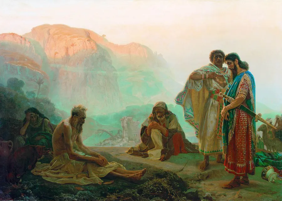 Ilya Repin, Job and His Friends