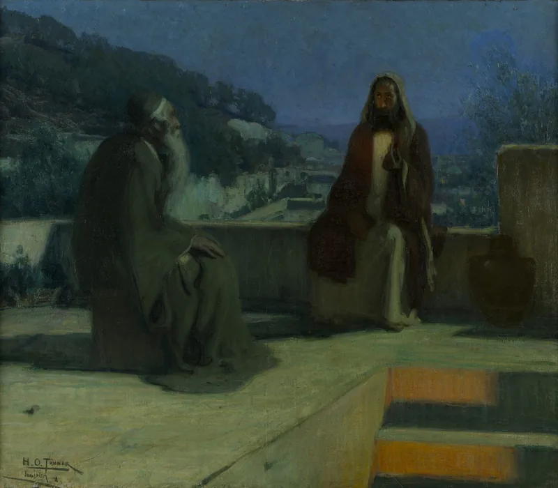 Nicodemus Visiting Jesus by Henry Ossawa Tanner