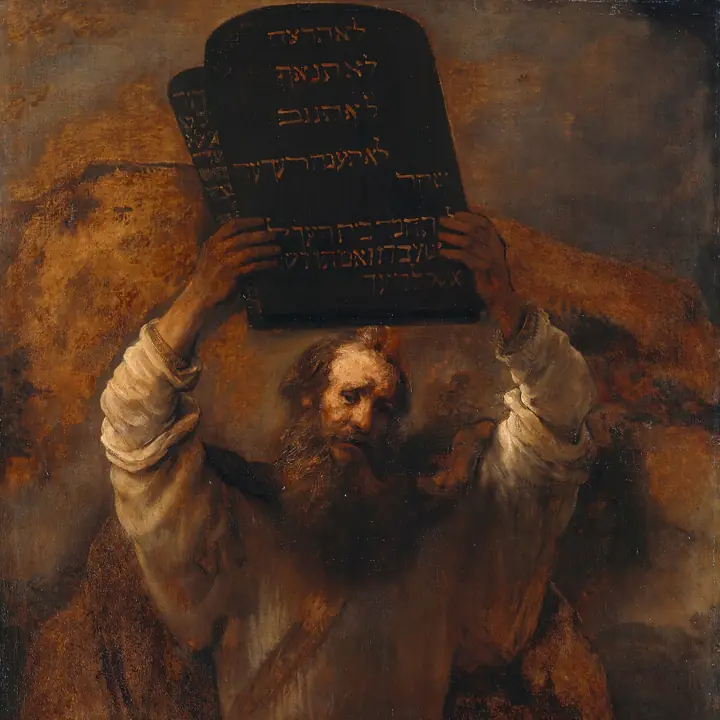 Rembrandt, Moses with the Ten Commandments